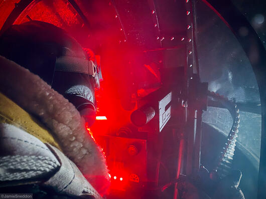 Goodtime Charlie - Lancaster Bomber C Charlie Mid Upper Turret - Gene Gurie - Red1 ©JS