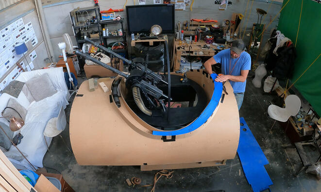 Lancaster Bomber Set - Freestanding Mid Upper Turret 5