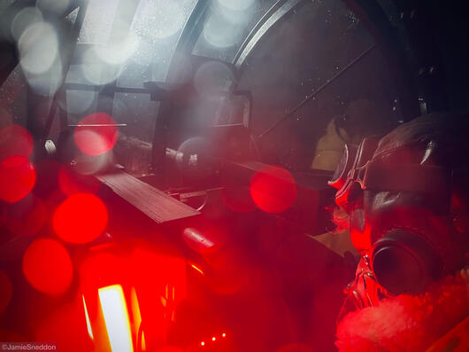 Goodtime Charlie - Lancaster Bomber C Charlie Mid Upper Turret - Gene Gurie - Red3 ©JS