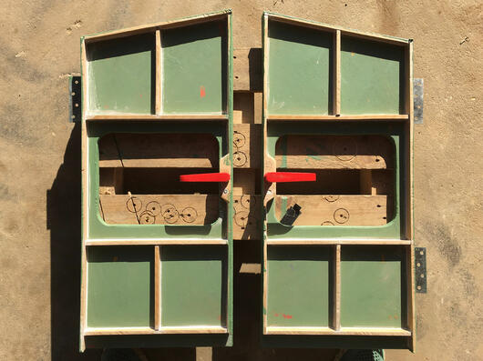 Lancaster Bomber Set Build - fire doors 3