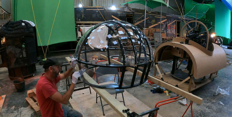 Lancaster Bomber Set - Freestanding Mid Upper Turret 6