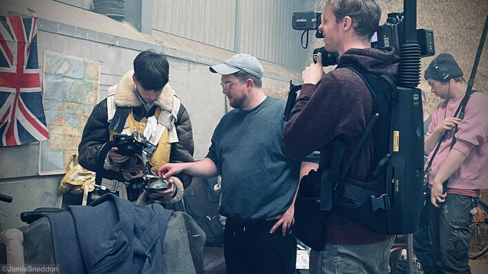 Goodtime Charlie - Director Luke Campion - Billy Sneddon - Josh White on camera ©JS