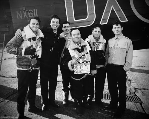 Goodtime Charlie aircrew - Sam Glyde-Rees - Jack Sherlock - Hristo Lolov - Josh Dineen - Matthew Pickles - Kieren Slade - Just Jane NX611 ©JS