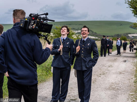 Goodtime Charlie - Josh White on camera - Gene Gurie - Sam Glyde-Rees ©JJWaller