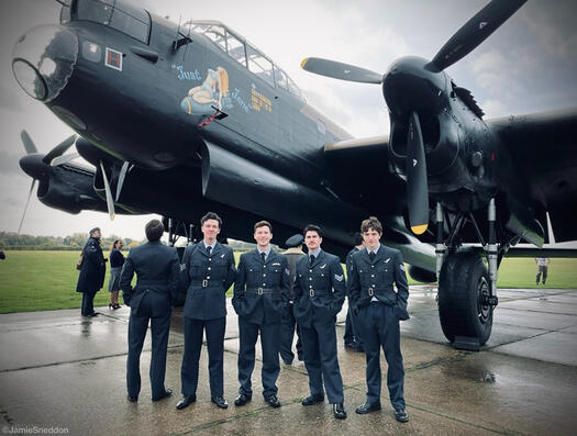 Goodtime Charlie aircrew - Sam Glyde-Rees - Jack Sherlock - Kieren Slade - River Simpson - Gene Gurie - Just Jane NX611 ©JS