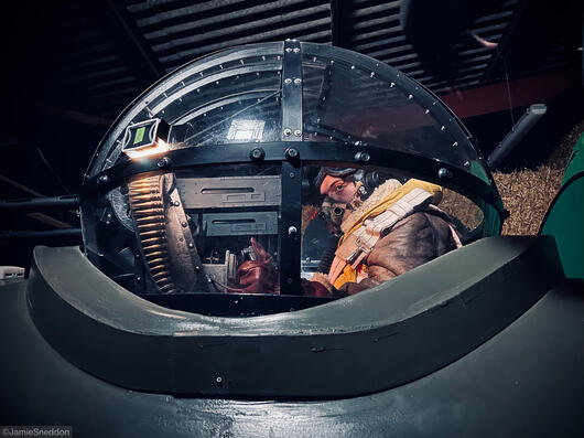 Goodtime Charlie - Lancaster Bomber C Charlie Mid Upper Turret by Jamie Sneddon - Gene Gurie ©JS