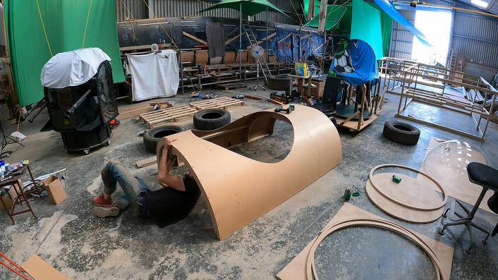 Goodtime Charlie Movie - Lancaster Bomber Set - Freestanding Mid Upper Turret 6